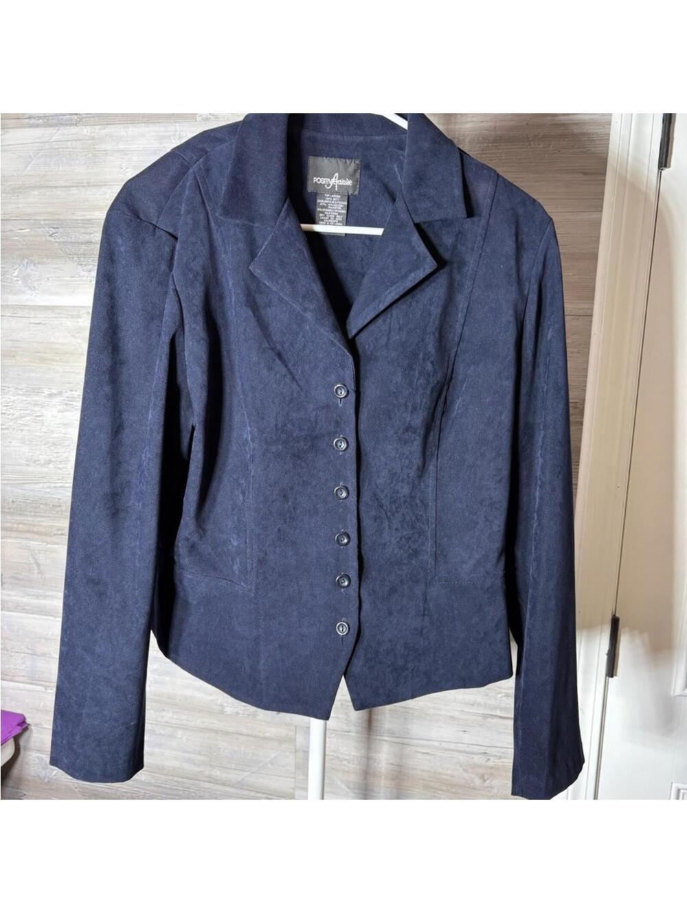 Positive Attitude Navy Blue Women's Blazer Size 14 949